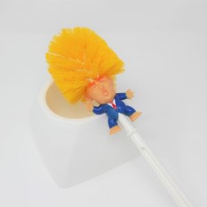 Donald Trump toilet brush with holder